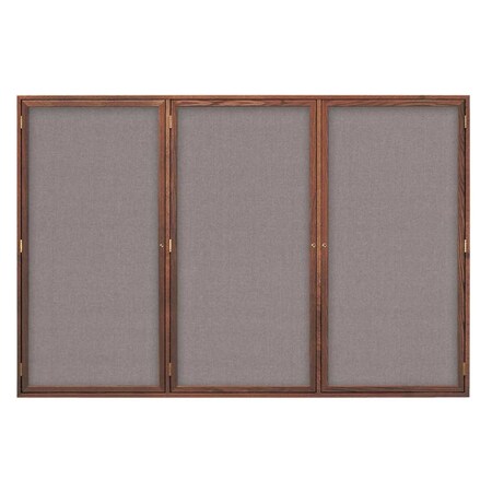 United Visual Products Open Faced Traditional Corkboard, 24x18" UV640A-WHITE-BLACK